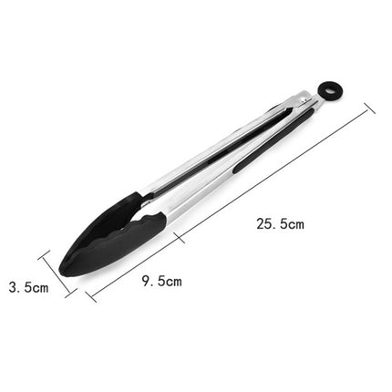 12 inch Silicone Non-slip Food Bread Barbecue BBQ Clip Tongs Kitchen Tools