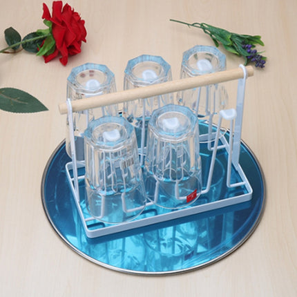 Iron Kitchen Cup Holder Drain Shelf