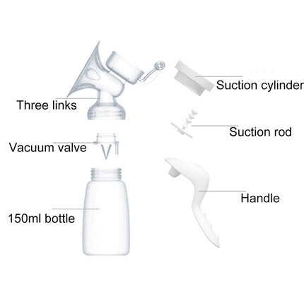 REAL BUBEE Maternity Products PP Manual Suckling Breast Milk Pump for Mama