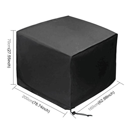 Outdoor Anti-UV Waterproof Dust-proof 210D Oxford Cloth Folding Table Chairs Protective Bag Furniture Set Cover, Size: 200x160x70cm