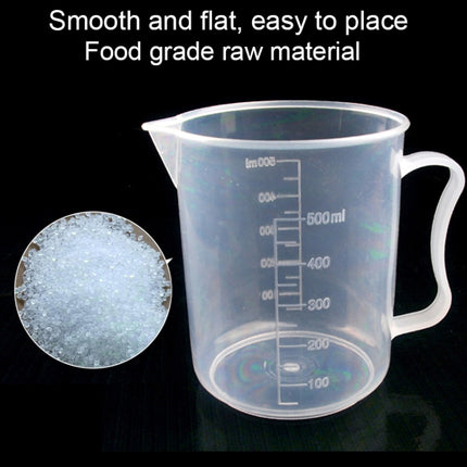 500ml Thin Section PP Plastic Flask Digital Measuring Cup Cylinder Scale Measure Glass Lab Laboratory Tools