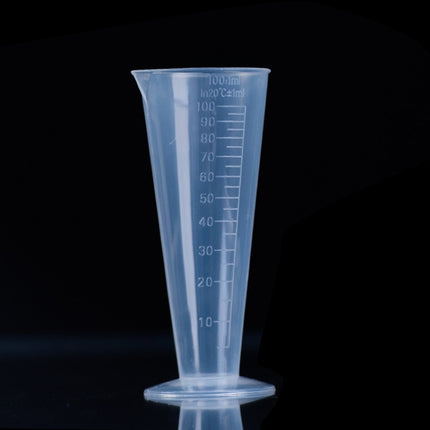 10 PCS 100ml Food Grade PP Plastic Flask Digital Cone Measuring Cup Cylinder Scale Measure Glass Lab Laboratory Tools