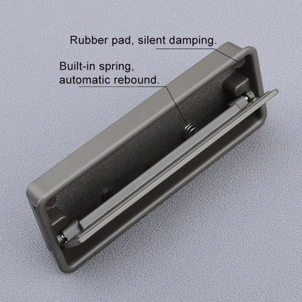 Simple Wardrobe Slotted Scrub Handle Concealed Recessed Drawer Invisible Handle, Single Hole