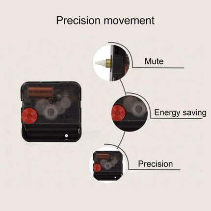 Retro Wooden Round Single-sided Gear Clock Number Wall Clock, Diameter: 50cm