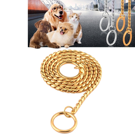 Pet Collars Pet Neck Strap Dog Neckband Snake Chain Dog Chain  Solid  Metal Chain Dog Collar，Length:40cm, 40cm - DealBuddy