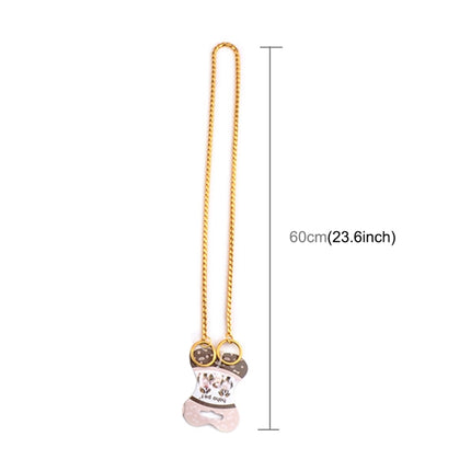 Pet Collars Pet Neck Strap Dog Neckband Snake Chain Dog Chain  Solid  Metal Chain Dog Collar，Length:60cm, 60cm - DealBuddy
