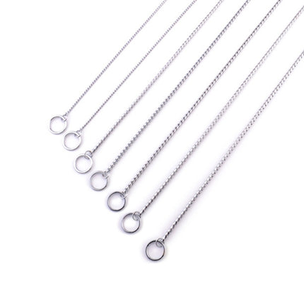 Pet Collars Pet Neck Strap Dog Neckband Snake Chain Dog Chain  Solid  Metal Chain Dog Collar，Length:65cm, 65cm