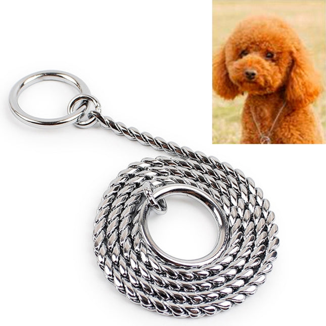 50cm x 4mm Pet P Chain Pet Collars Pet Neck Strap Dog Neckband Snake Chain Dog Chain Dog Collar, 50cm x 4mm - DealBuddy