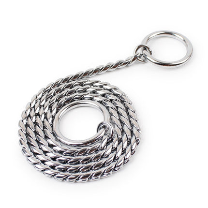 55cm  Pet P Chain Pet Collars Pet Neck Strap Dog Neckband Snake Chain Dog Chain Dog Collar, 55cm - DealBuddy