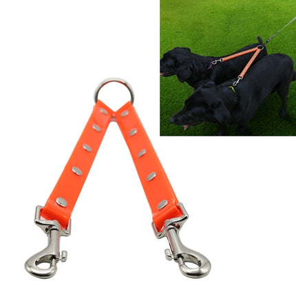 TPU Material Pet Dogs 2 in 1 Tangle-free Traction Rope Double Pet Dog Walking Leash, Length: 25 cm, 2 in 1 (Black), 25 cm (Orange), 25 cm (Green), 2 in 1 (Red), 2 in 1 (Yellow) - DealBuddy