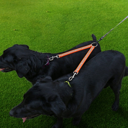 TPU Material Pet Dogs 2 in 1 Tangle-free Traction Rope Double Pet Dog Walking Leash, Length: 25 cm, 2 in 1 (Black), 25 cm (Orange), 25 cm (Green), 2 in 1 (Red), 2 in 1 (Yellow) - DealBuddy