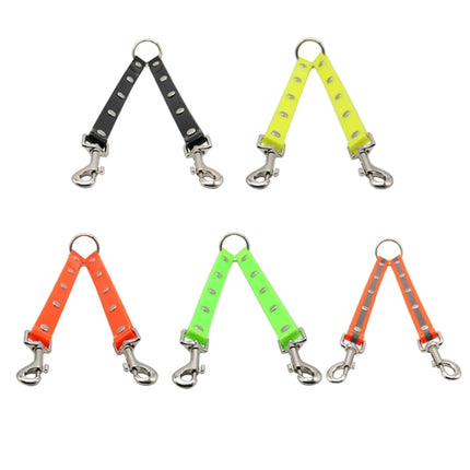 TPU Material Pet Dogs 2 in 1 Tangle-free Traction Rope Double Pet Dog Walking Leash, Length: 25 cm, 2 in 1 (Black), 25 cm (Orange), 25 cm (Green), 2 in 1 (Red), 2 in 1 (Yellow) - DealBuddy