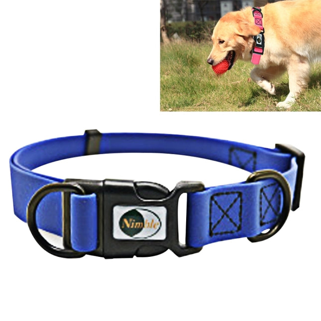PVC Material Waterproof Adjustable Dual Loop Pet Dogs Collar, Suitable for Ferocious Dogs, Size: L, Collar Size: 39-63 cm, Size: L - DealBuddy