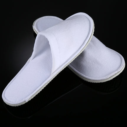 10 Pairs Hotel Supplies Portable Disposable Travel Slippers, Length: 26cm