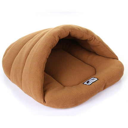 Slipper Shape Polar Fleece Warm Thicken Pet Dogs Cats House Size: L, 58×68×32cm, Size: L - DealBuddy