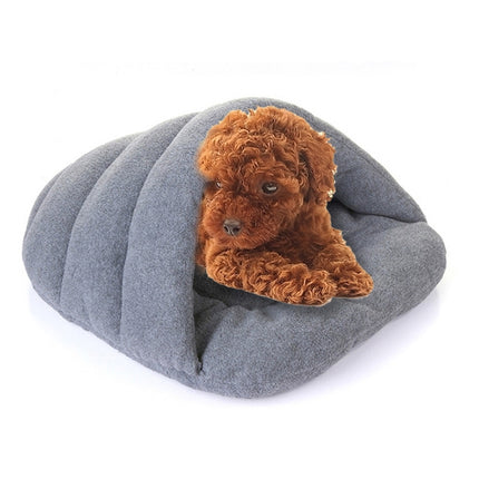 Slipper Shape Polar Fleece Warm Thicken Pet Dogs Cats House Size: L, 58×68×32cm, Size: L - DealBuddy