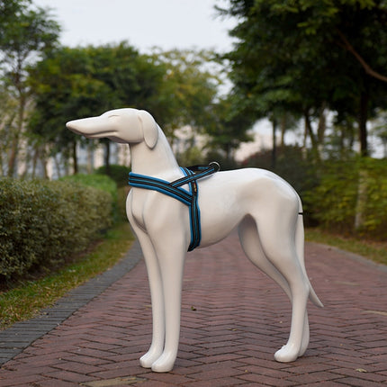 Pet Dogs A7 Reflective Polyester Chest Harness Lead Leash Traction Big Dogs Safety Chain Rope Collar, Size: L, 2.5*68*84cm, Size: L, 2.5*68*84cm - DealBuddy