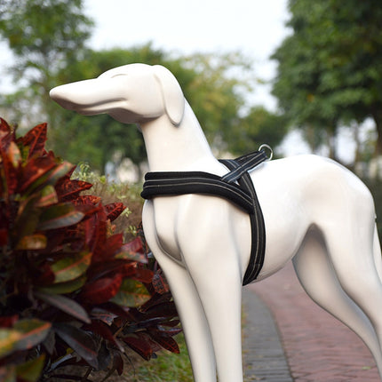 Pet Dogs A7 Reflective Polyester Chest Harness Lead Leash Traction Big Dogs Safety Chain Rope Collar, Size: S, 2.0*50*62cm, Size: S, 2.0*50*62cm - DealBuddy