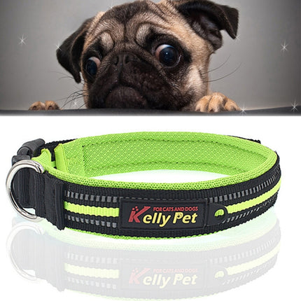 Pet Dogs Polyester Reflective Breathable Pets Collar Traction Lead Leash, Size: L, 2.5*47*54cm, Size: L, 2.5*47*54cm - DealBuddy