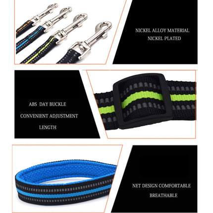 Pet Dogs Nylon Night Reflective Breathable Handheld Traction Lead Leash, Size: S, Adjustable Range: 2.0*(100-140cm), Size: S, Adjustable Range: 2.0*(100-140cm) - DealBuddy