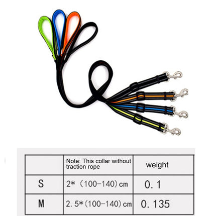 Pet Dogs Nylon Night Reflective Breathable Handheld Traction Lead Leash, Size: S, Adjustable Range: 2.0*(100-140cm), Size: S, Adjustable Range: 2.0*(100-140cm) - DealBuddy