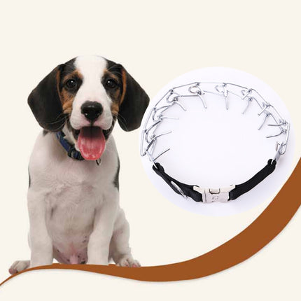 Pet Dogs High Quality Metal Collar Adjustable Chain Specific Training Dogs Chain Collar, Size: 4.0mm*60cm, Dogs Chain Collar - DealBuddy