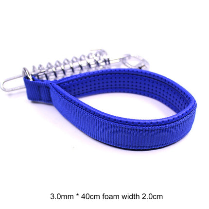 Pet Medium Large Dogs Cushion Traction Rope Spring Foam Handle Explosion-proof Short Chain, Size: 3mm*40cm, Foam Width: 2cm, Size: 3mm*40cm, Foam Width: 2cm - DealBuddy