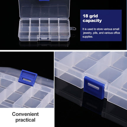 10 PCS Removable Grid Plastic Box Organizer for Jewelry Earring Fishing Hook Small Accessories, Size: Small, 10 Slots, 10 Slots (Pink+Blue), 10 Slots (Orange + blue), 10 Slots (Purple+Blue), 10 Slots  (White+Pink), 10 Slots  (White+Blue) - DealBuddy