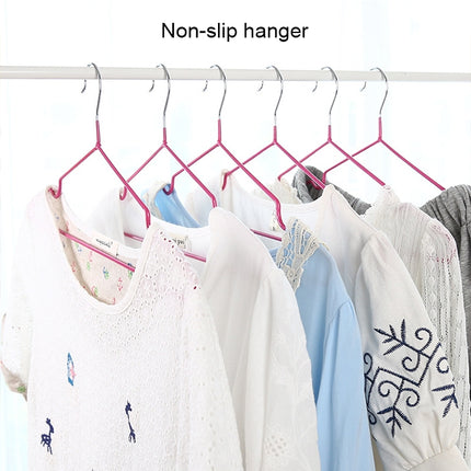 10pcs Household Stainless Steel PVC Coating Anti-skid Traceless Clothes Drying Rack - DealBuddy