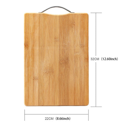 Kitchen Rectangular Bamboo Chopping Block Thickening Cutting Board,  Size: 32cm x 22cm