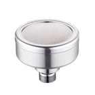 Removable and Washable Space Aluminum Plated Round Pressurized Top Spray Shower Head, Size: 82mm