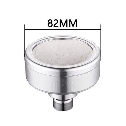 Removable and Washable Space Aluminum Plated Round Pressurized Top Spray Shower Head, Size: 82mm