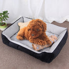 Dog Bone Pattern Big Soft Warm Kennel Pet Dog Cat Mat Blanket, with Blanket Size: S, 60×45×15cm, Size: S - DealBuddy