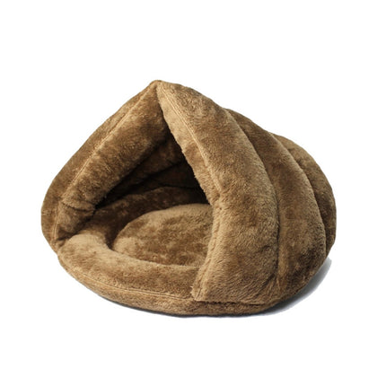 Triangular Cat Kennel Warm Thicken Mongolian Yurt Pet Dogs Cats House Size: L, 45×45×33cm, Size: L - DealBuddy