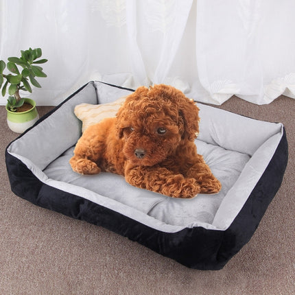Dog Bone Pattern Big Soft Warm Kennel Pet Dog Cat Mat Blanket, Size: M, 70×50×15cm, Size: M - DealBuddy