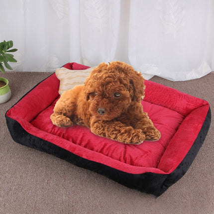 Dog Bone Pattern Big Soft Warm Kennel Pet Dog Cat Mat Blanket, Size: M, 70×50×15cm, Size: M - DealBuddy