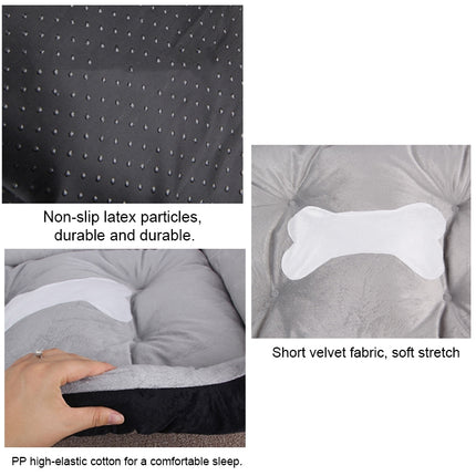 Dog Bone Pattern Big Soft Warm Kennel Pet Dog Cat Mat Blanket, Size: M, 70×50×15cm, Size: M - DealBuddy