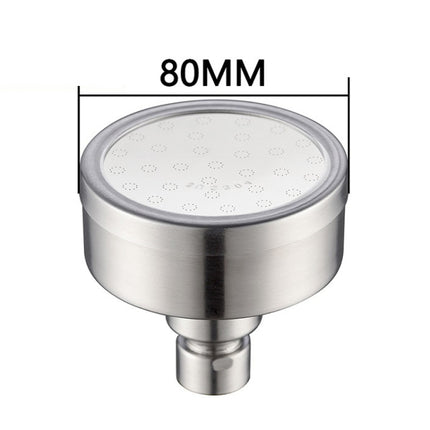 Removable and Washable 304 Stainless Steel Round Pressurized Top Spray Shower Head, Size: 80mm, Pattern C - DealBuddy