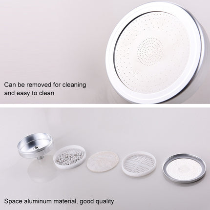 Removable and Washable 304 Stainless Steel Round Pressurized Top Spray Shower Head, Size: 80mm, Pattern C - DealBuddy