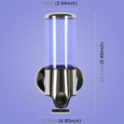 Hotel Shower Manual Dispenser Wall Mounted Washing Liquid Shampoo Soap Bottle, Capacity: 500ml, 500ml/Purple, 500ml/Silver, 500ml/White, 500ml/Dark Red, 500ml/Green, 500ml/Gold, 500ml/Blue - DealBuddy