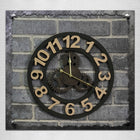Originality American Industrial Style Wood Vintage Old Gear Wall Clock