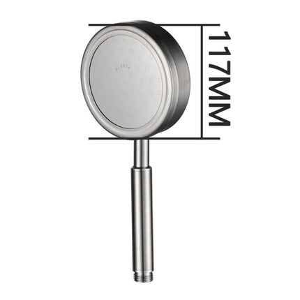 Removable and Washable 304 Stainless Steel Round Pressurized Handheld Shower Head, Size: 117mm