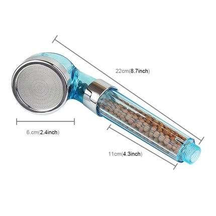 PC Negative Ions Shower Head, Size: Small, Interface:  2cm, Size: Small(Blue), Size: Small(Transparent)
