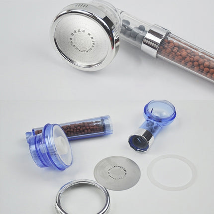 3 Settings Adjustable PC Negative Ions Shower Head, Size: Large, Interface:  2cm