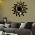Sunflower Mirror Wall Sticker Bedroom Living Room Decoration Wall Stickers, Sunflower Black, Sunflower Glod, Sunflower  Silver - DealBuddy