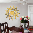 Sunflower Mirror Wall Sticker Bedroom Living Room Decoration Wall Stickers, Sunflower Black, Sunflower Glod, Sunflower  Silver - DealBuddy