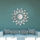 Sunflower Mirror Wall Sticker Bedroom Living Room Decoration Wall Stickers, Sunflower Black, Sunflower Glod, Sunflower  Silver - DealBuddy