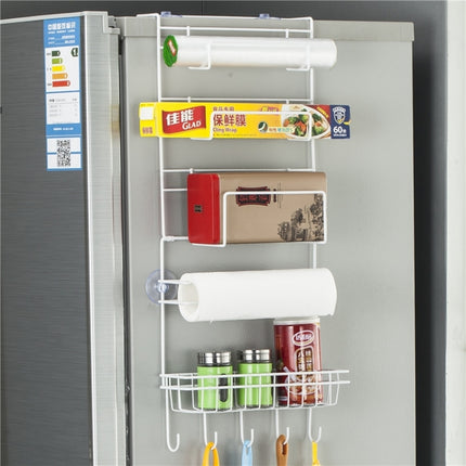 Multi-layer Fridge Storage Rack Side Shelf Sidewall Holder Multi-function Kitchen Organizer Household, Size: 25 x 9.5 x 62cm