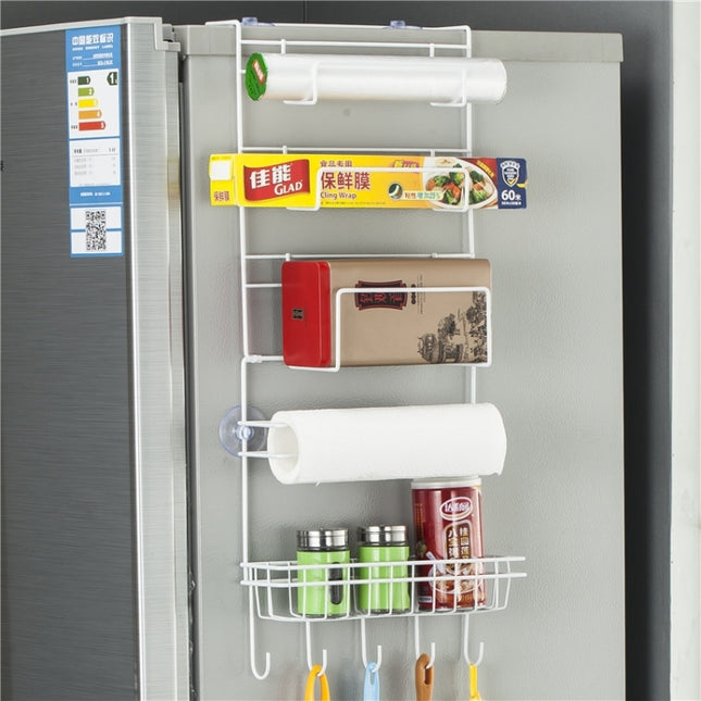 Multi-layer Fridge Storage Rack Side Shelf Sidewall Holder Multi-function Kitchen Organizer Household, Size: 25 x 9.5 x 62cm
