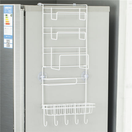 Multi-layer Fridge Storage Rack Side Shelf Sidewall Holder Multi-function Kitchen Organizer Household, Size: 25 x 9.5 x 62cm
